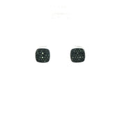 Black Diamond Cluster Earrings